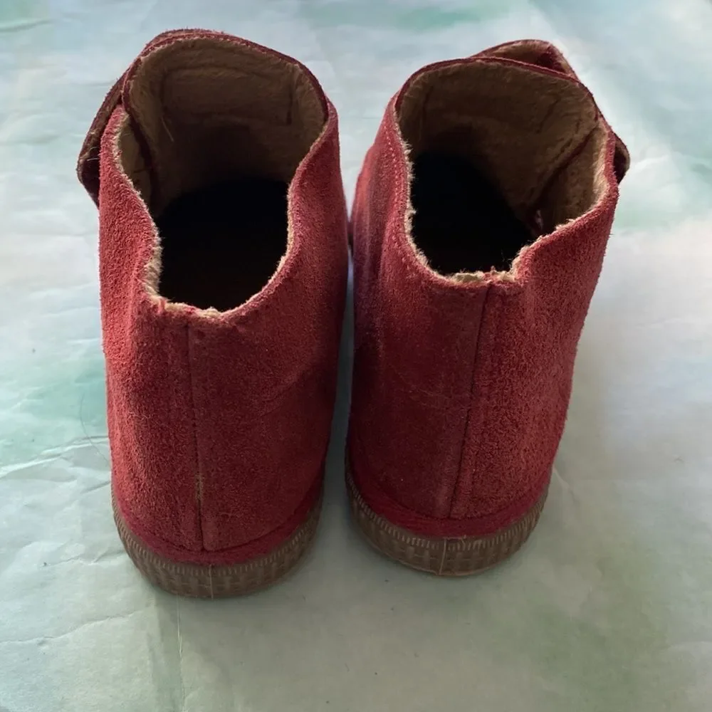Natural World maroon leather kid’s boots. - Picture 6 of 6